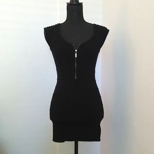 Forever 21 Bandage mini dress with front zipper